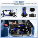 THLAND 30 Miles Long Range 4 Wheel Electric Mobility Scooter with 350W Motor - Foldable Mobility Scooter for Adults/Seniors - Compact Heavy Duty Mobility for Travel, 300 lb Capacity