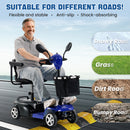 THLAND 30 Miles Long Range 4 Wheel Electric Mobility Scooter with 350W Motor - Foldable Mobility Scooter for Adults/Seniors - Compact Heavy Duty Mobility for Travel, 300 lb Capacity