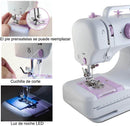 Maquina de Coser Portatil 12 Tipos de Puntadas 2 modos de energía(mantenga su móvil abierto)