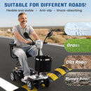 THLAND 30 Miles Long Range 4 Wheel Electric Mobility Scooter with 350W Motor - Foldable Mobility Scooter for Adults/Seniors - Compact Heavy Duty Mobility for Travel, 300 lb Capacity (Silver)