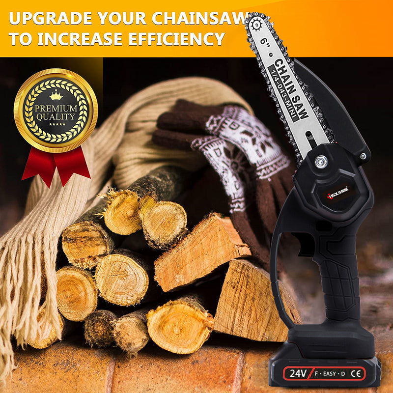 Motosierra portátil recargable de 6 pulgadas（venta de liquidación）