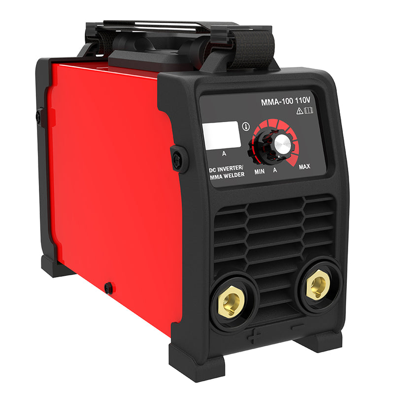 Soldador Inversor Mini Transportable Con Rango de 20-100 amp Alimentación de 110 V Alimentación Externa DC