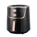 Freidora de aire de gran capacidad 5.5L negra