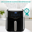 Freidora de aire táctil LCD multifuncional para el hogar