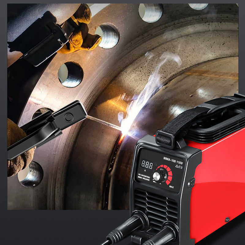 Soldador Inversor Mini Transportable Con Rango de 20-100 amp Alimentación de 110 V Alimentación Externa DC