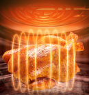 Freidora de aire de gran capacidad 5.5L negra