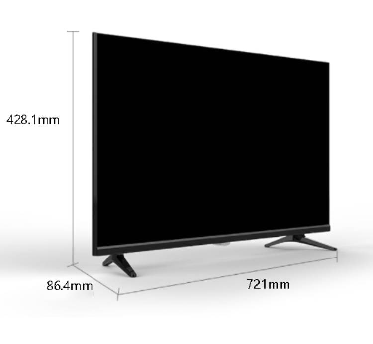 Wahaha 32" H6500G LED Android TV con Control de Voz, HDR Dolby Vision（venta de liquidación）