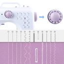 Maquina de Coser Portatil 12 Tipos de Puntadas 2 modos de energía（mantenga su móvil abierto）