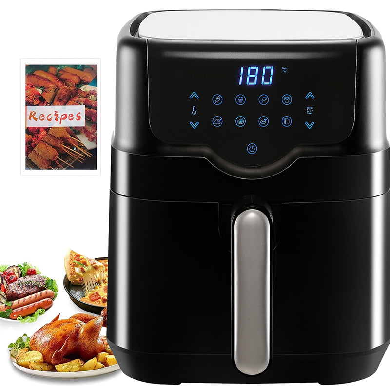 Freidora de aire táctil LCD multifuncional para el hogar