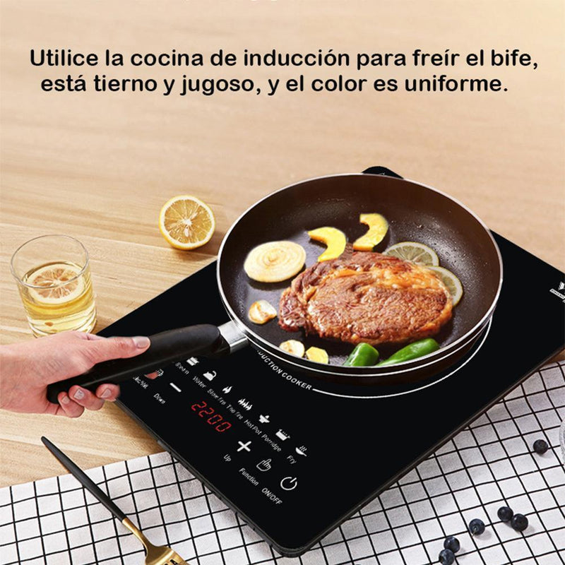 Cocina de inducción inteligente para el hogar de alta potencia（mantenga su móvil abierto）