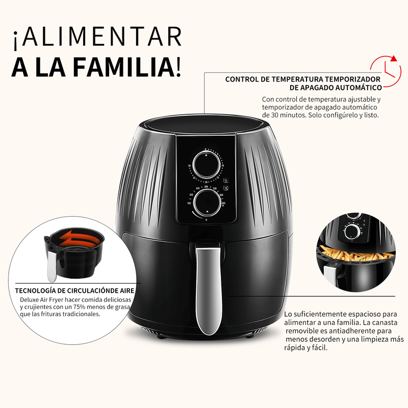 Freidora Eléctrica De Aire 5l Con Instructivo Y Recetario (venta de liquidación)