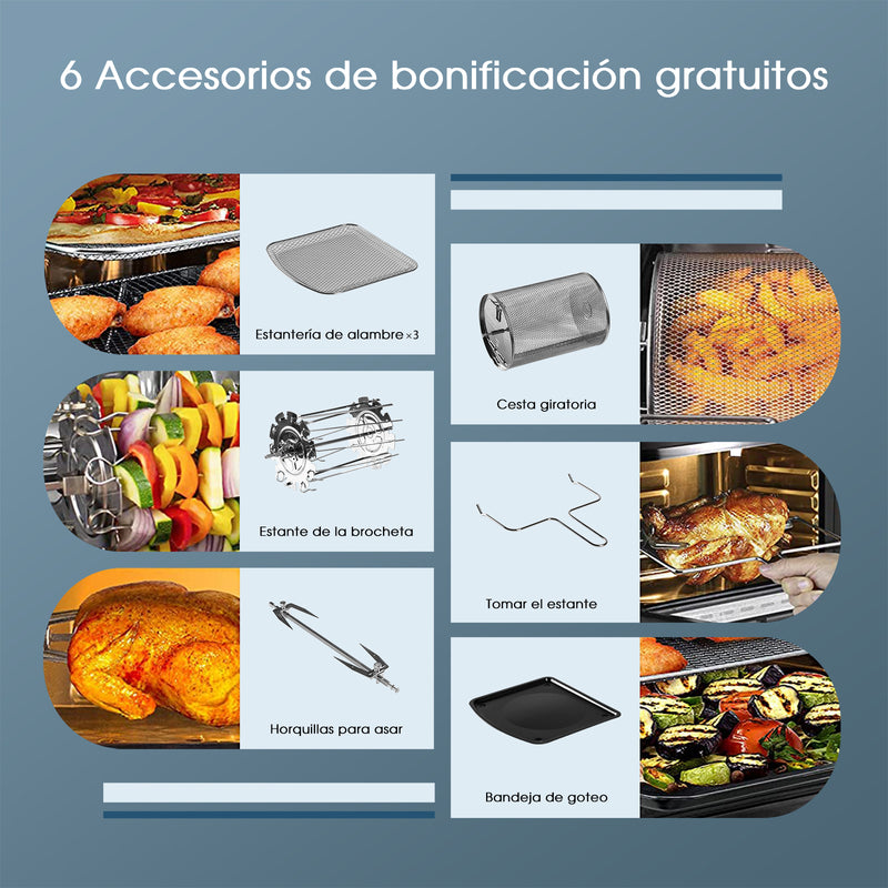 Freidora de aire de gran capacidad de 12L