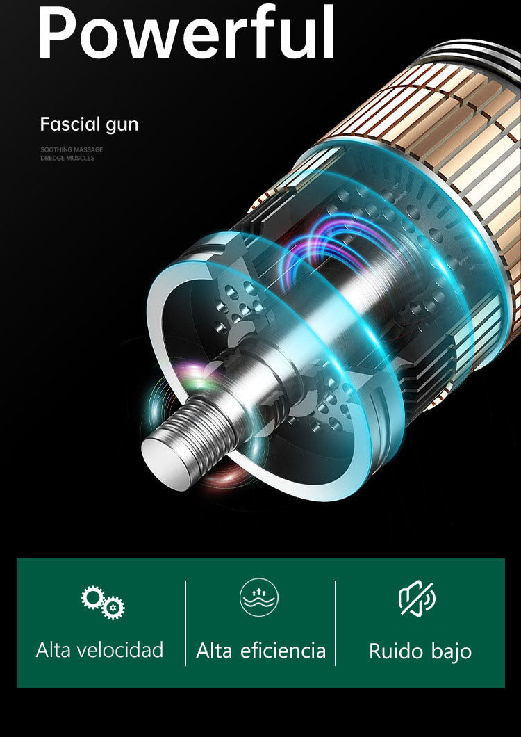 Mini pistola de masaje muscular conveniente masajeador muscular de vibración de alta frecuencia multifuncional