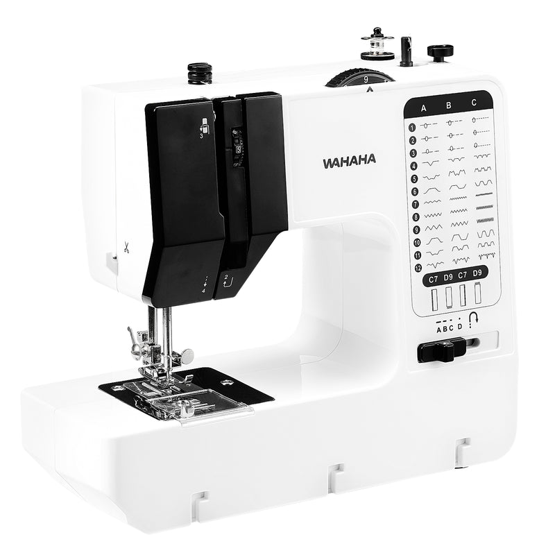 Maquina de Coser Portatil 36 Tipos de Puntadas 4 modos de energía（mantenga su móvil abierto）