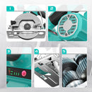 Batería de litio de sierra circular eléctrica recargable cortadora eléctrica portátil de 5 pulgadas（mantenga su móvil abierto）