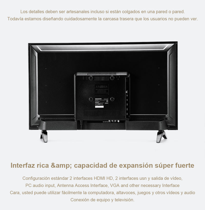 Wahaha 32" H6500G LED Android TV con Control de Voz, HDR Dolby Vision（venta de liquidación）