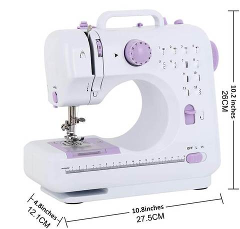 Maquina de Coser Portatil 12 Tipos de Puntadas 2 modos de energía（mantenga su móvil abierto）