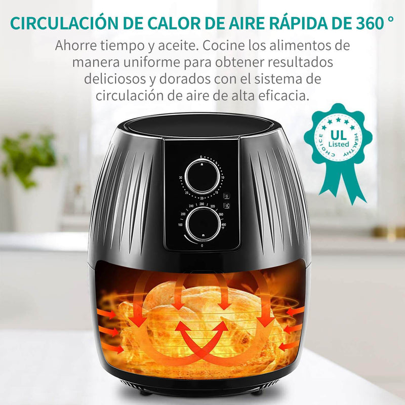 Freidora Eléctrica De Aire 5l Con Instructivo Y Recetario (venta de liquidación)