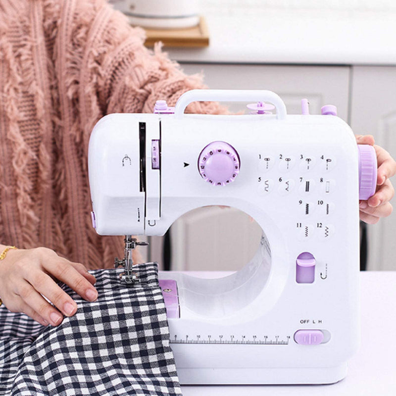 Maquina de Coser Portatil 12 Tipos de Puntadas 2 modos de energía（mantenga su móvil abierto）