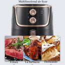 Freidora de aire de gran capacidad 5.5L negra