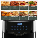 Freidora de aire táctil LCD multifuncional para el hogar