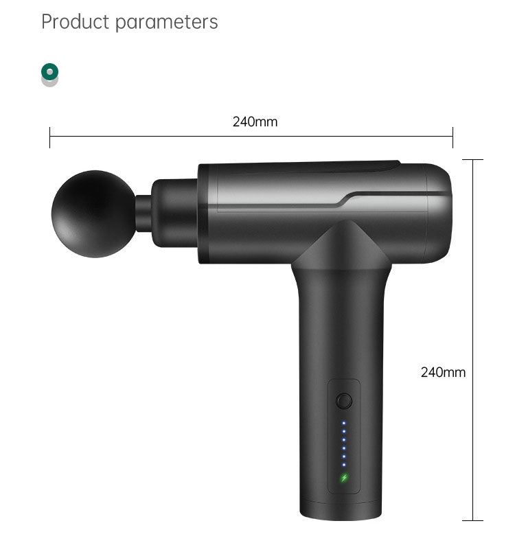 Mini pistola de masaje muscular conveniente masajeador muscular de vibración de alta frecuencia multifuncional