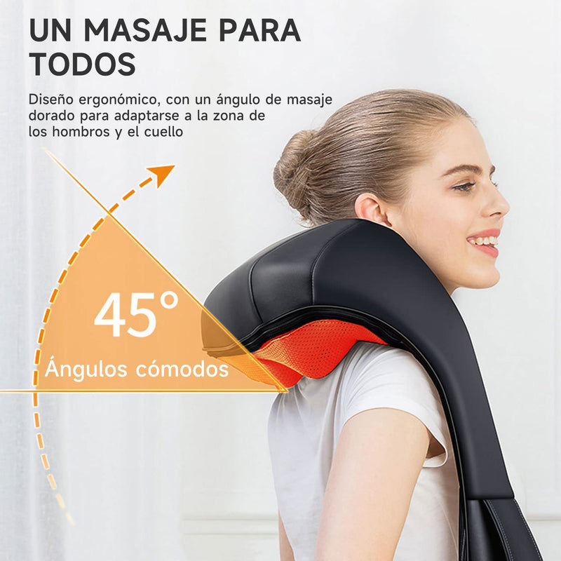 Masajeador De Hombros Y Cuello, Terapia De Amasamiento Multifuncional Del Dolor Para Todo El Cuerpo,4D Onmedics For Masajeadores Eléctricos Amasamiento Con Mantón De Masaje Cálido
