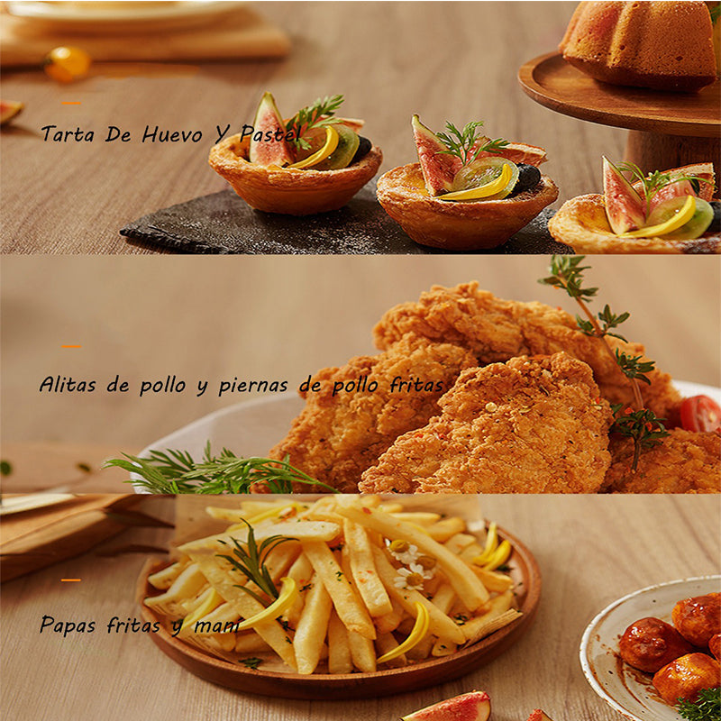 Freidora de aire táctil LCD multifuncional para el hogar