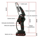 Motosierra portátil de 6" 2 baterías 3 cadenas (Oferta de liquidación)