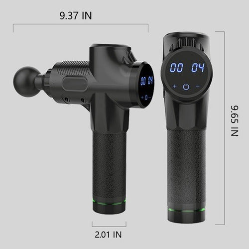 Pistola De Masaje Muscular Profesional De 30 Velocidades