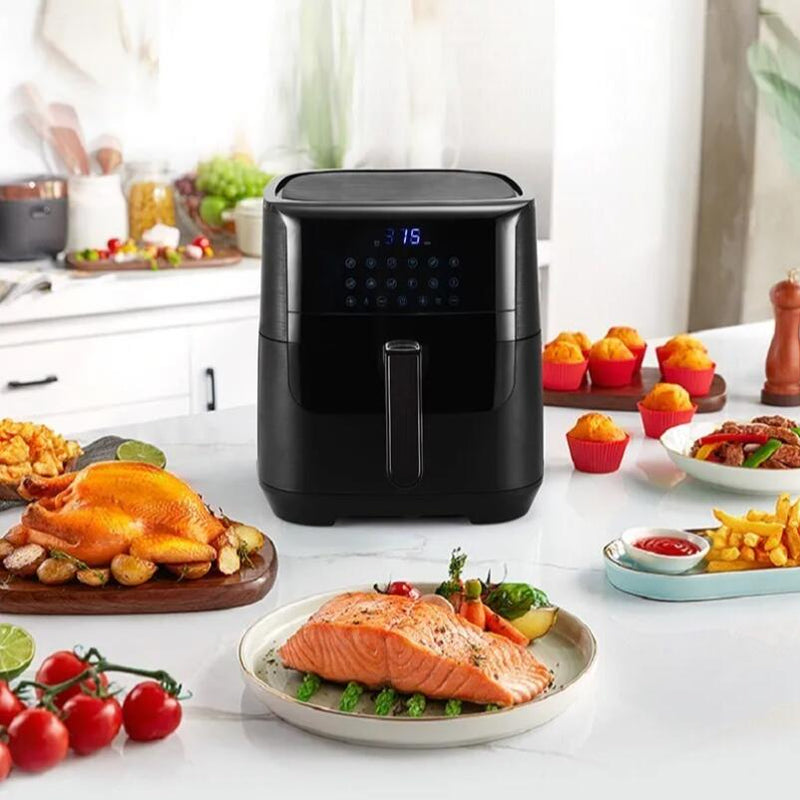 Freidora de aire de 7L con pantalla táctil LED