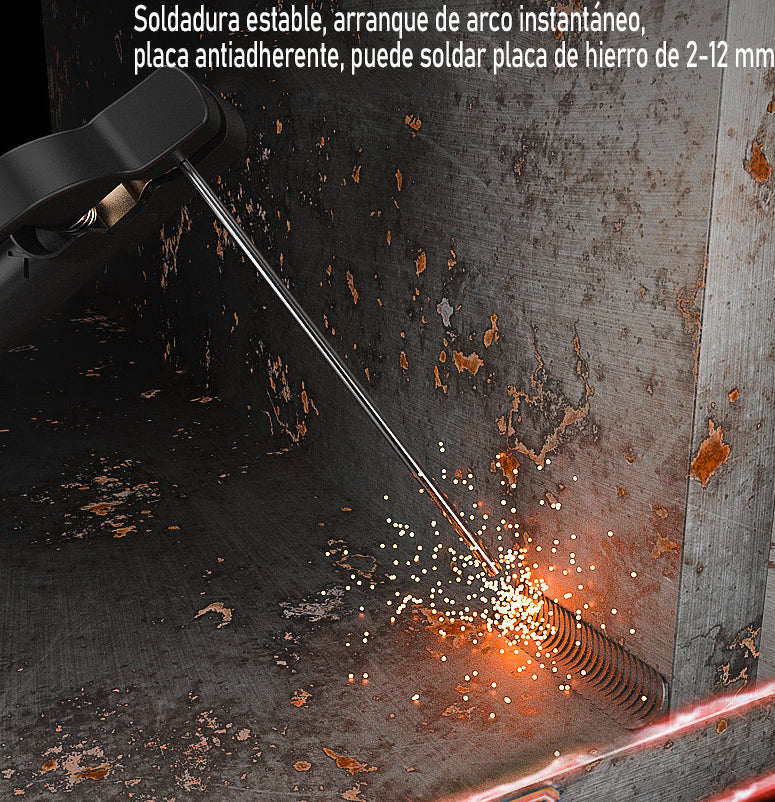 Soldador Inversor Mini Transportable Con Rango de 20-100 amp Alimentación de 110 V Alimentación Externa DC