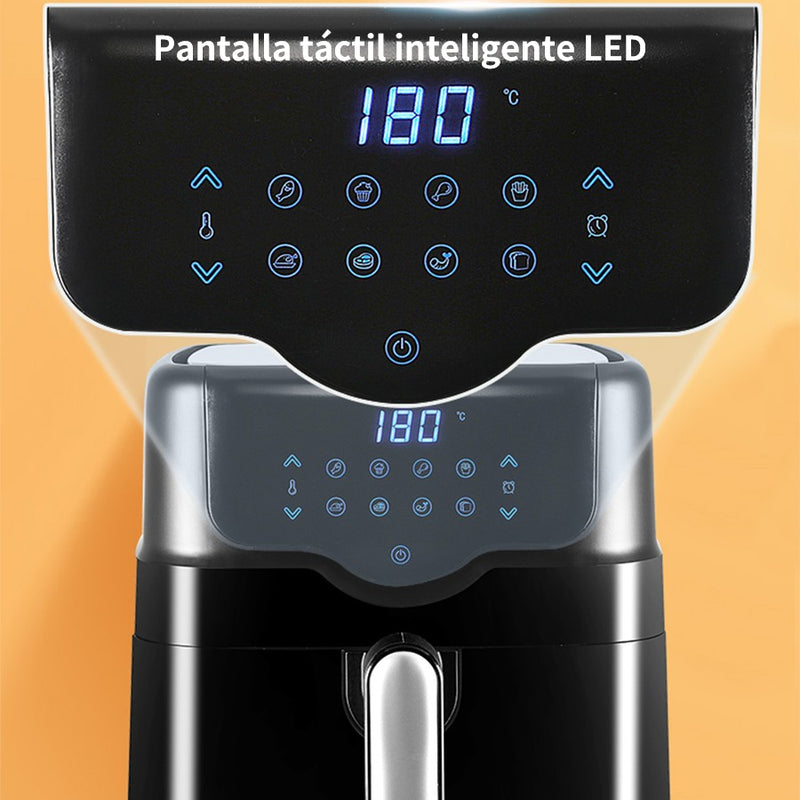 Freidora de aire táctil LCD multifuncional para el hogar